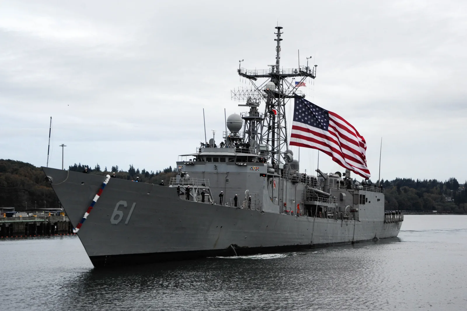 U.S. Navy supply operation — cargo handling