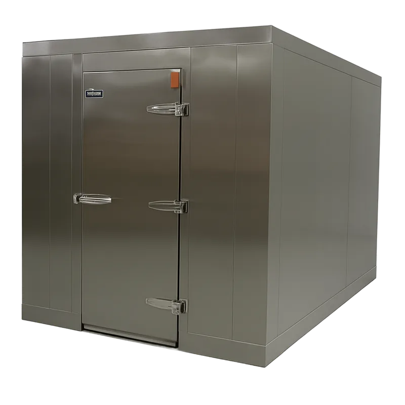 Foster commercial walk-in cooler with galvanized steel panels and a heavy-duty door